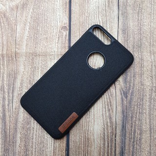 Ốp lưng iPhone 7 Plus lưng vải Jean khay silicon cao cấp