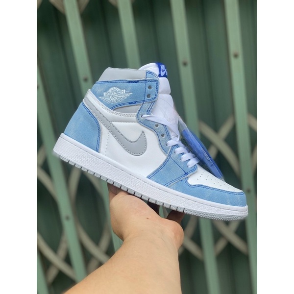 Giầy Jordan 1 xanh dương cao cổ cao cấp fullbox