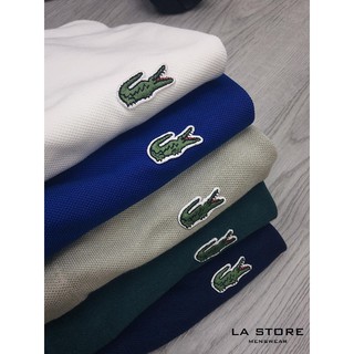 Áo thun cá sấu lacoste viền cổ