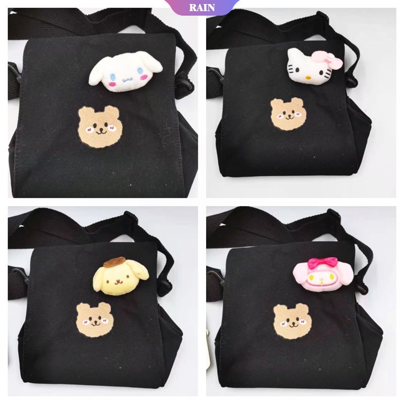1 Búp Bê Nhồi Bông Hình Cinnamoroll Kuromi Melody Dễ Thương Trang Trí Khóa Giày Búp Bê