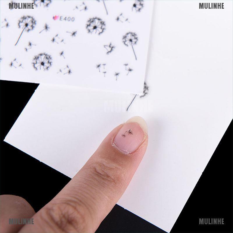 Decal Nước Họa Tiết Hoa Bồ Công Anh Trang Trí Móng Tay