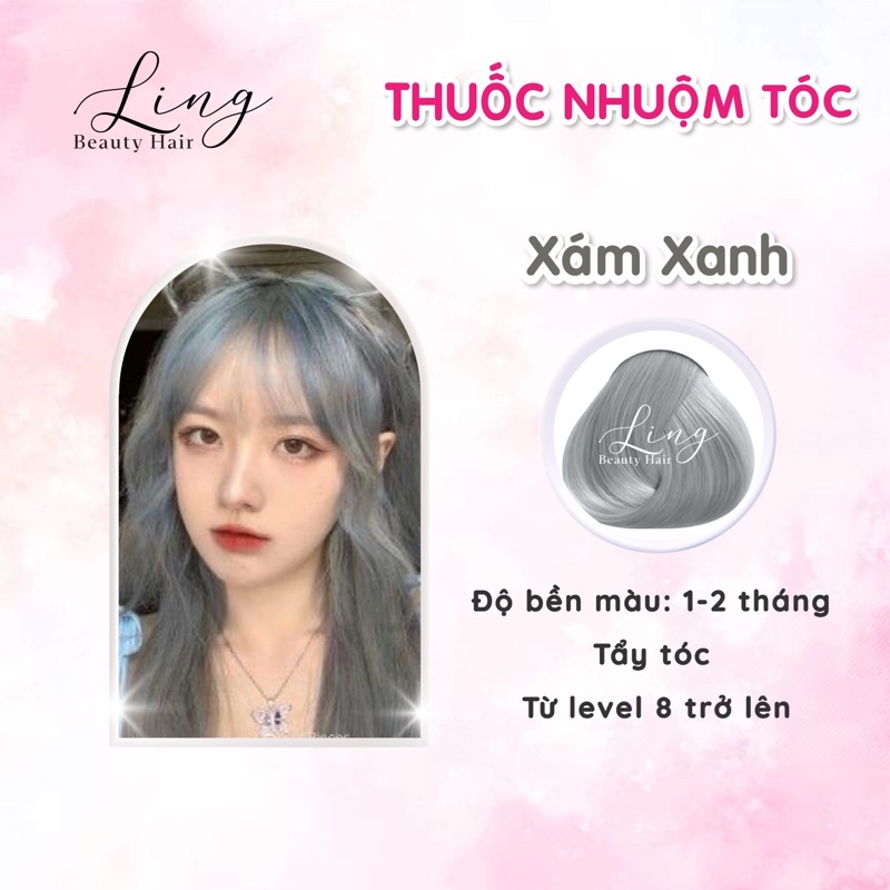 [ TẨY TÓC ] Thuốc nhuộm tóc màu XÁM XANH