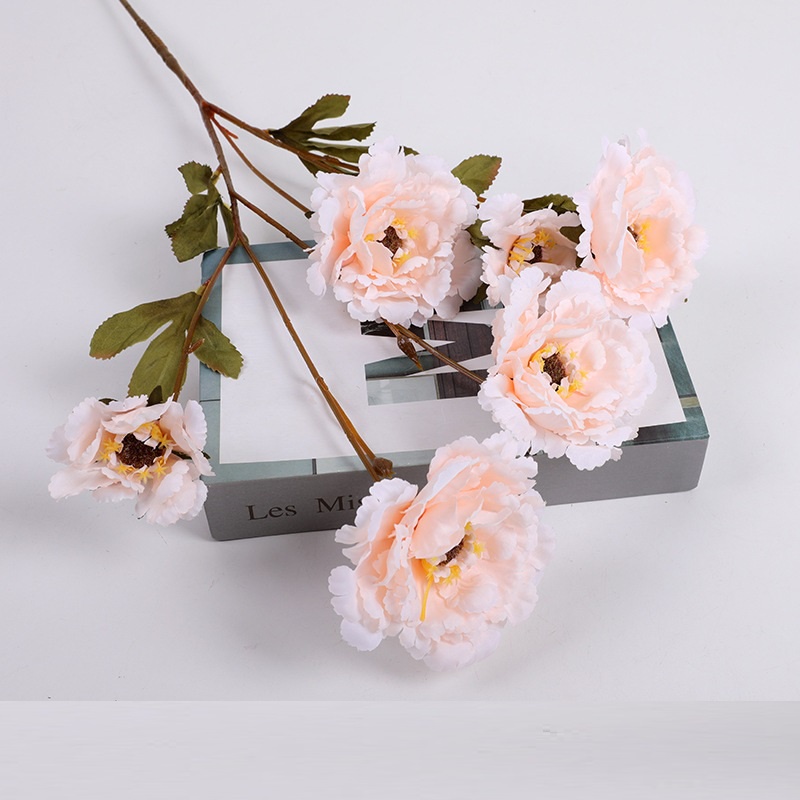 Hoa Giả- HOA MẪU ĐƠN- 1 Cành 6 Bông Dài 69cm