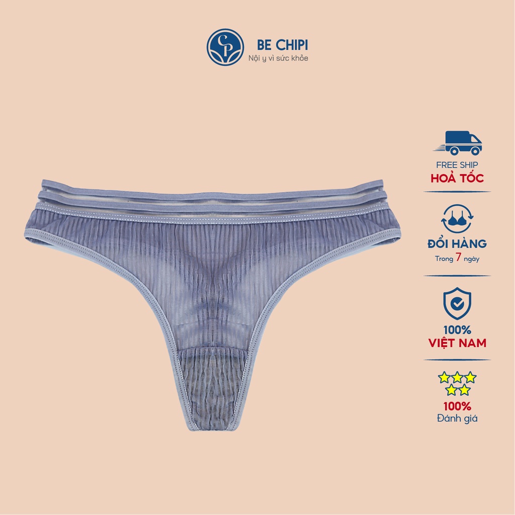Quần lót nữ lọt khe BECHIPI thể thao, chất lyrca trơn mềm mại QL0801