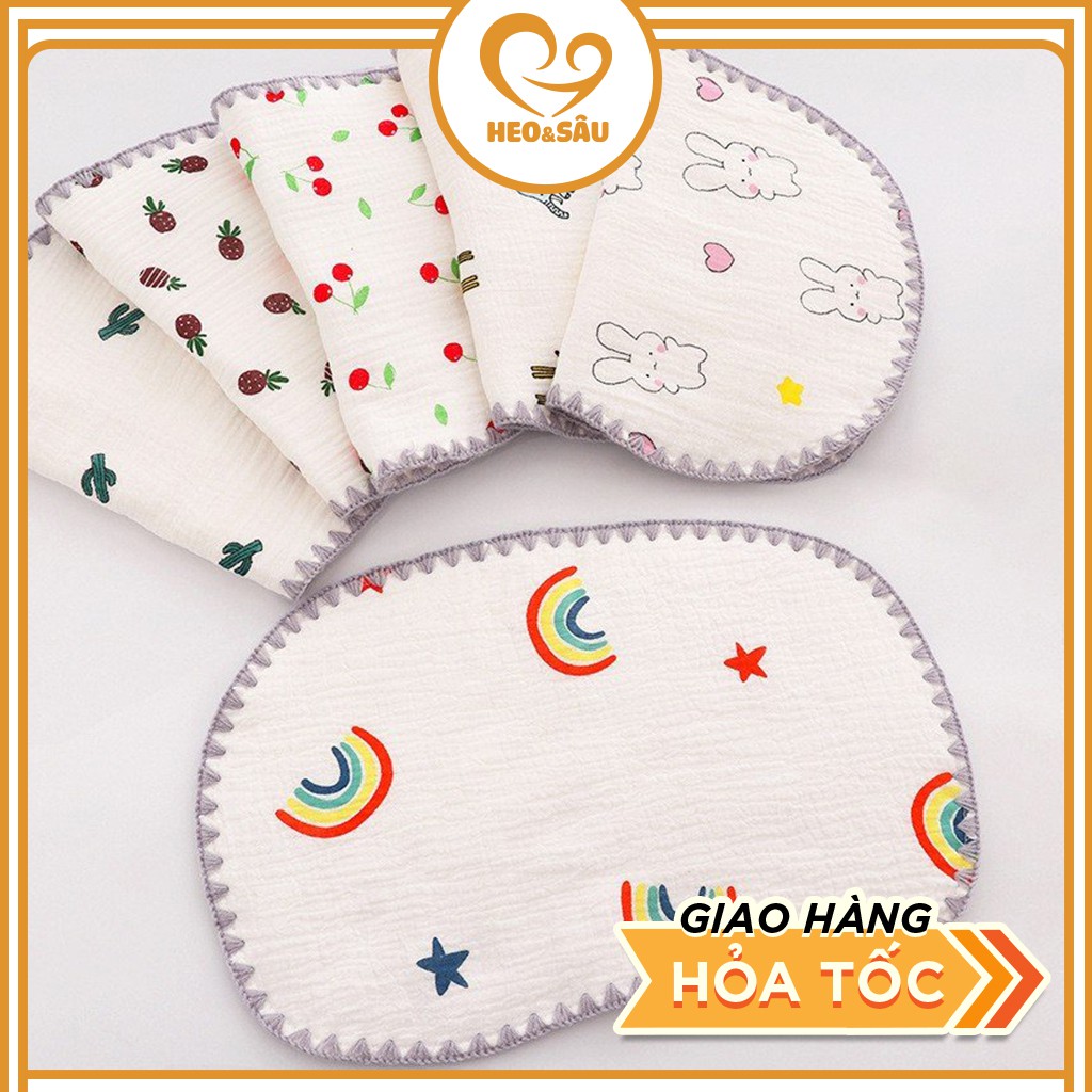 Gối Cho Bé 💖𝑭𝑹𝑬𝑬𝑺𝑯𝑰𝑷💖 Gối Xô Cho Bé Sơ Sinh, Loại Cao Cấp Siêu Mềm Mại