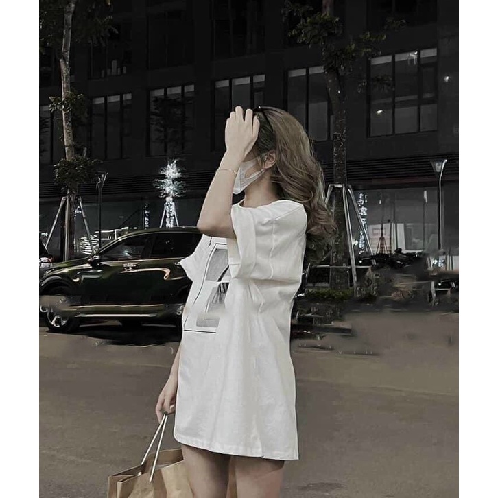 Áo Thun Cô Gái Đóng Khung PEONYB Nữ [FREESHIP]  Phông form rộng tay lỡ in hình vintage, pull 3158 hàn quốc Ulzzang