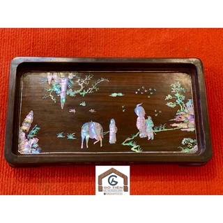 Khay trà khảm ốc