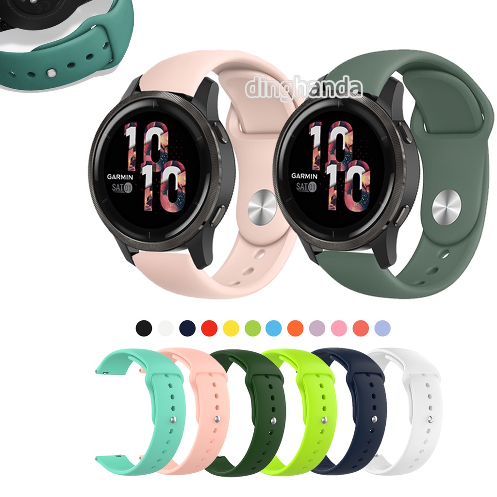 Dây đeo silicon mềm 22mm dành cho Garmin Vivoactive 4 Venu 2
