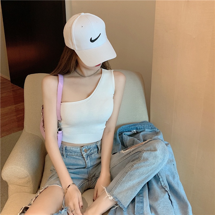 QADCOL  Áo Lửng Hai Dây Gợi Cảm Cho Nữ