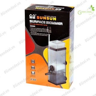 [BH 06 tháng] SUNSUN - Surface Skimmer (JY-03) | Máy lọc váng làm sạch mặt nước hồ cá thủy sinh