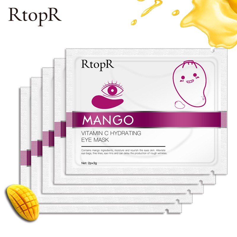 Bộ 5 Gói Mặt Nạ Mắt Rtopr Vitamin C Xoài Cấp Ẩm Chống Nếp Nhăn Và Loại Bỏ Quầng Thâm