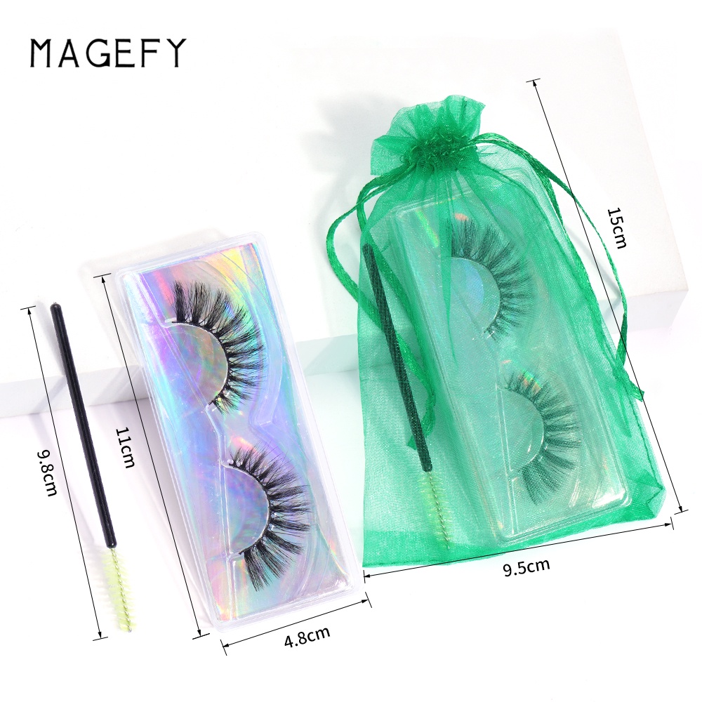 Bộ Túi Đựng Lông Mi Giả Dày Và Cong Tự Nhiên Mềm Mại Sử Dụng Một Lần