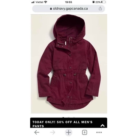 Parka old navy dư xịn ạ