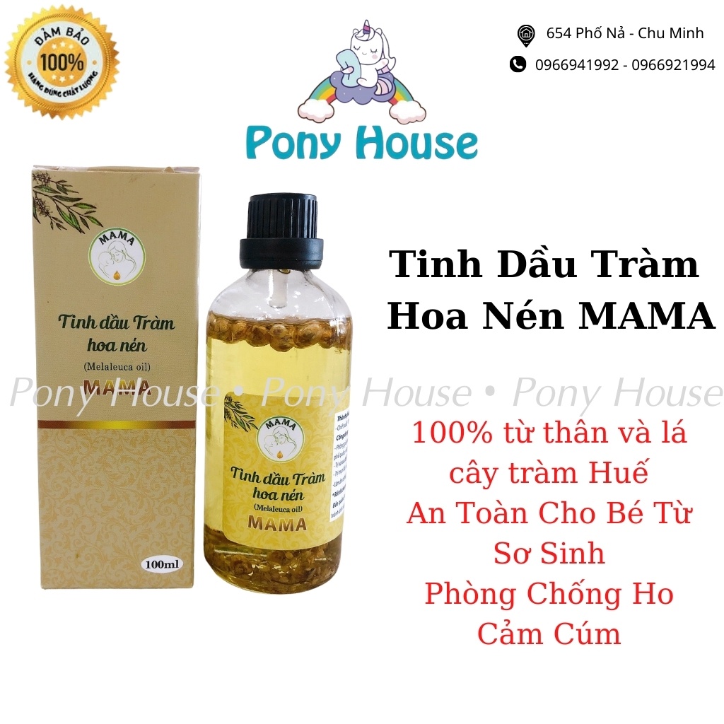 Tinh Dầu Tràm Mama Nguyên Chất Ngâm Hoa Nén/Tinh Dầu Tràm 100% Thiên Nhiên An Toàn Cho Bé 50ML-100ML