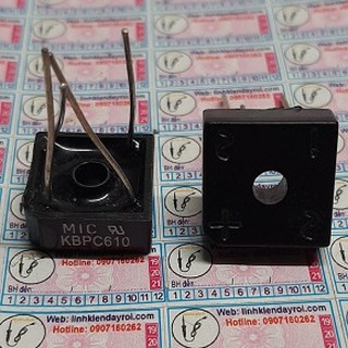 Kbpc610 cầu chỉnh lưu diode cầu 1000v 6a