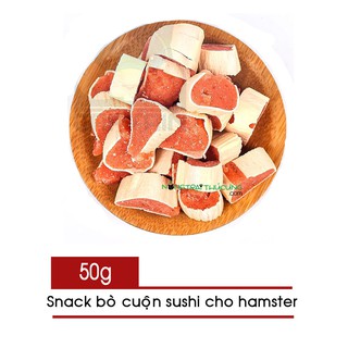 Snack bò cuộn sushi dinh dưỡng cho hamster 50gr -