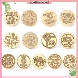 Đầu con dấu đóng sáp bằng đồng cổ điển tự làm đồ trang trí thủ công để niêm phong quà tặng phong bì tiện lợi