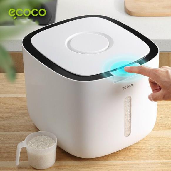 Thùng đựng gạo 5kg Ecoco cao cấp nắp đậy thông minh, chống ẩm mốc, côn trùng, nhựa ABS an toàn ( tuyển khách sỉ)