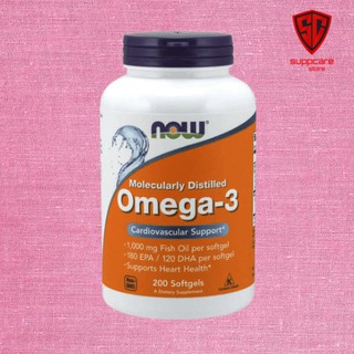 Omega 3 | Dầu Cá Now Omega 3 200 Viên - Vitamin Bổ Mắt Sáng Mắt - SUPPCARE