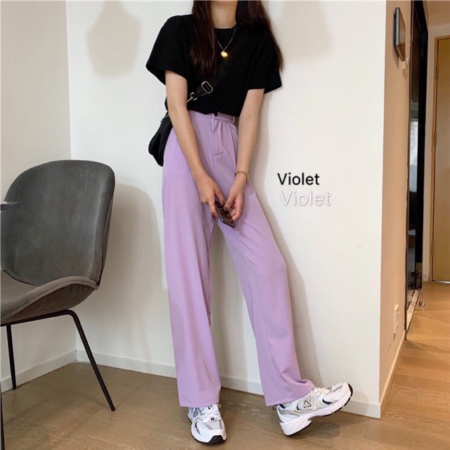 Quần culotte tím