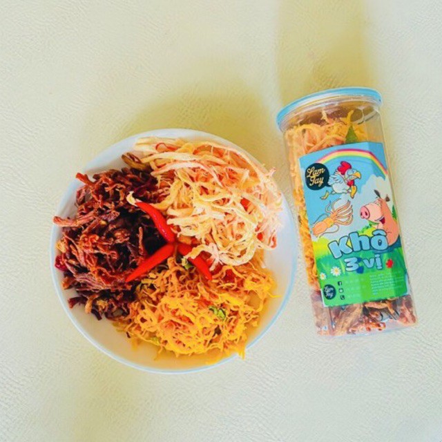 ✅ [HÀNG CÓ SẴN] KHÔ MIX 3 VỊ GÀ, HEO, MỰC 300gr- Cực ngon cực mê 💥 | BigBuy360 - bigbuy360.vn