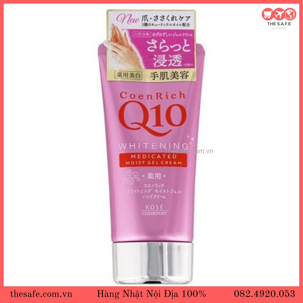 Kem Dưỡng Da Tay Q10 Whitening Medicated màu hồng