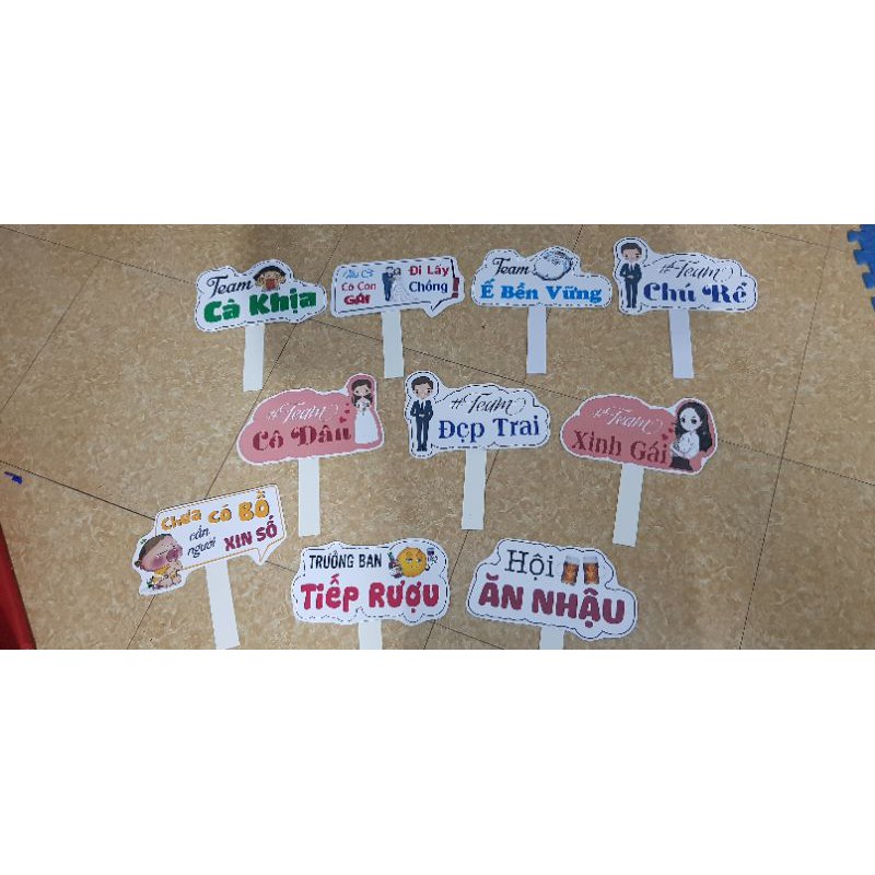 Combo 10 hashtag chụp ảnh đám cưới (chọn mẫu theo yêu cầu)