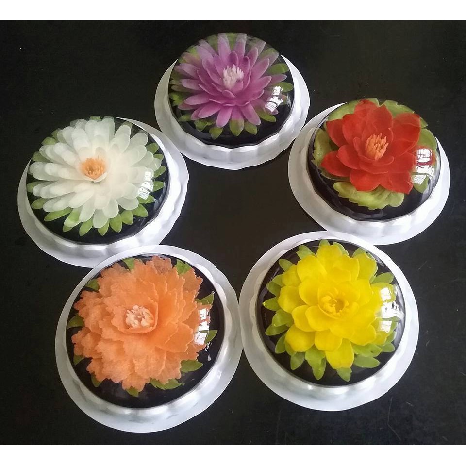 Bộ 10 kim thạch làm rau câu 3D hoa hướng dương