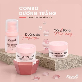 (CHÍNH HÃNG-DATE 2026) BỘ 3 SP DƯỠNG TRẮNG MINI HANAYUKI