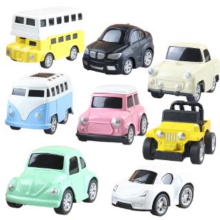 Mini Alloy Diecast Pull Back Car Kids Model Toy for Boys Collection Simulation Vehicle Little Racing Track Gift