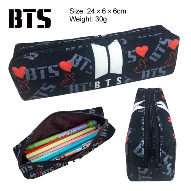 [CÓ SẴN] Hộp Bút BTS/BT21 siêu phẩm 24x6x6cm