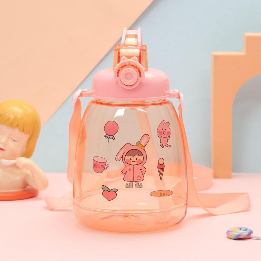 Bình Nước Thể Thao Bằng Nhựa 1300ml Kèm Ống Hút Tiện Dụng