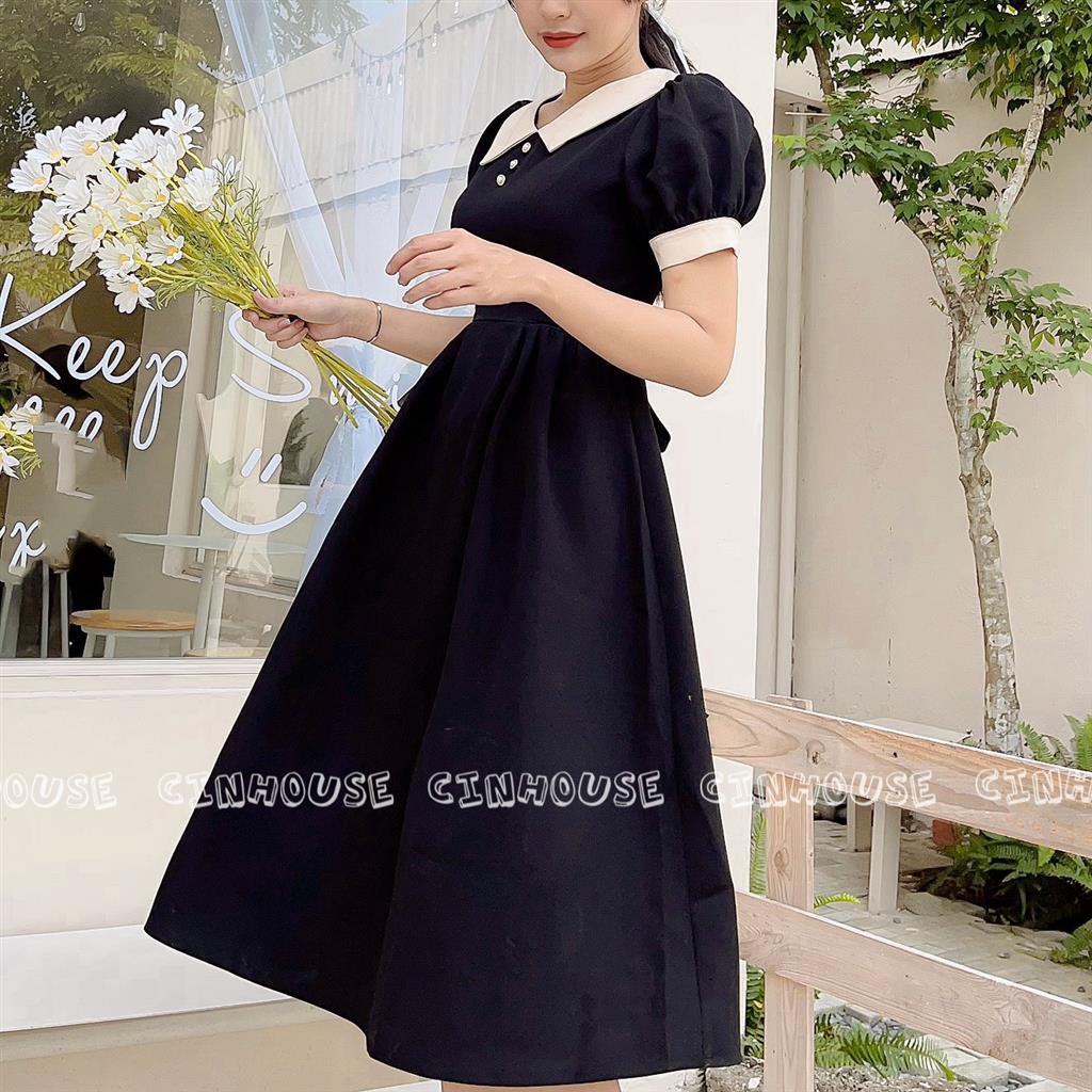 Đầm xòe tiểu thư tuyết mưa 02001