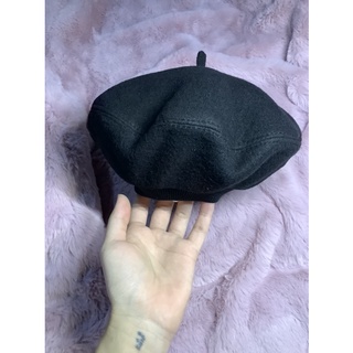 Mũ Nồi Dạ Beret Đen Trơn(ảnh thật)