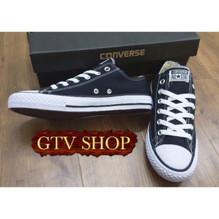 [TẶNG HỘP-VNSX-TEM NỔI] GIÀY THỂ THAO NAM NỮ CONVERSE CLASSIC ĐEN CỔ THẤP 35-43