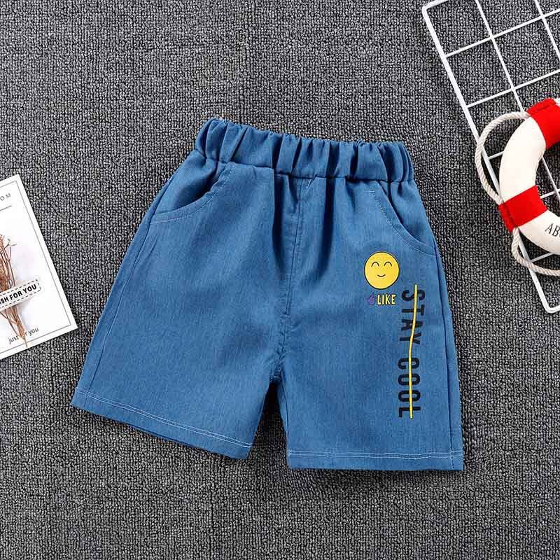 Quần Short Denim Họa Tiết Hoạt Hình Cho Bé 3-7 Tuổi