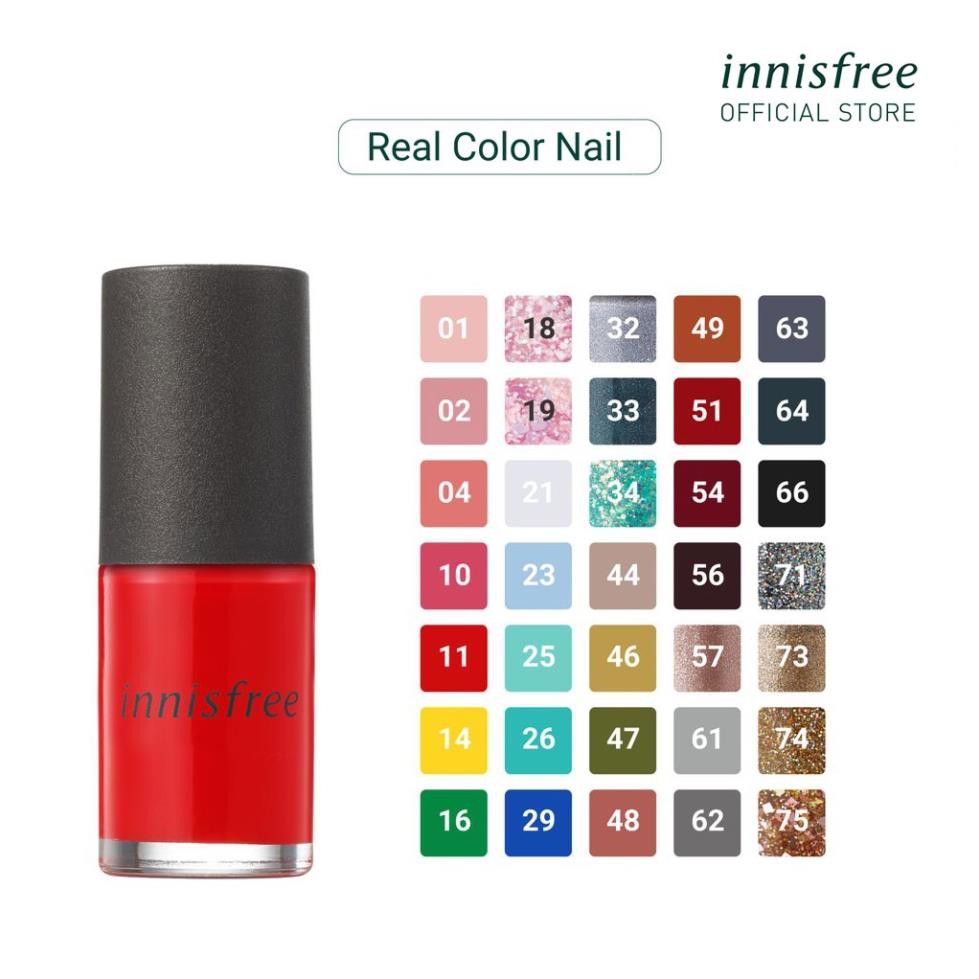 ht779 ntrinh Sơn móng tay innisfree Real Color Nail 6ml [A]