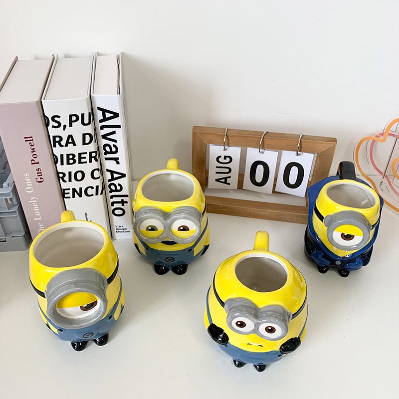 Cốc nước minions Cốc Sứ Uống Nước In Hoạt Hình Minions Dễ Thương Tiện Dụng Cho Văn Phòng