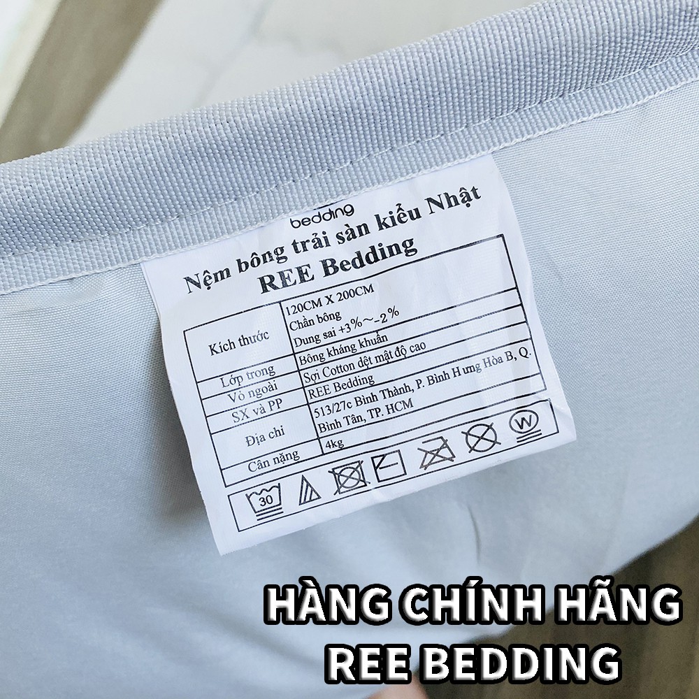 Nệm trải sàn REE Bedding topper kiểu nhật văn phòng gấp gọn 1m, 1m2, 1m4, 1m6, 1m8