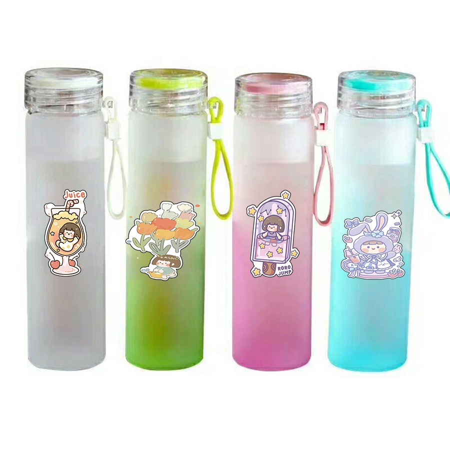 Bình nước roro jump màu loang BNML34 bình nước hologram thần tượng 500ml