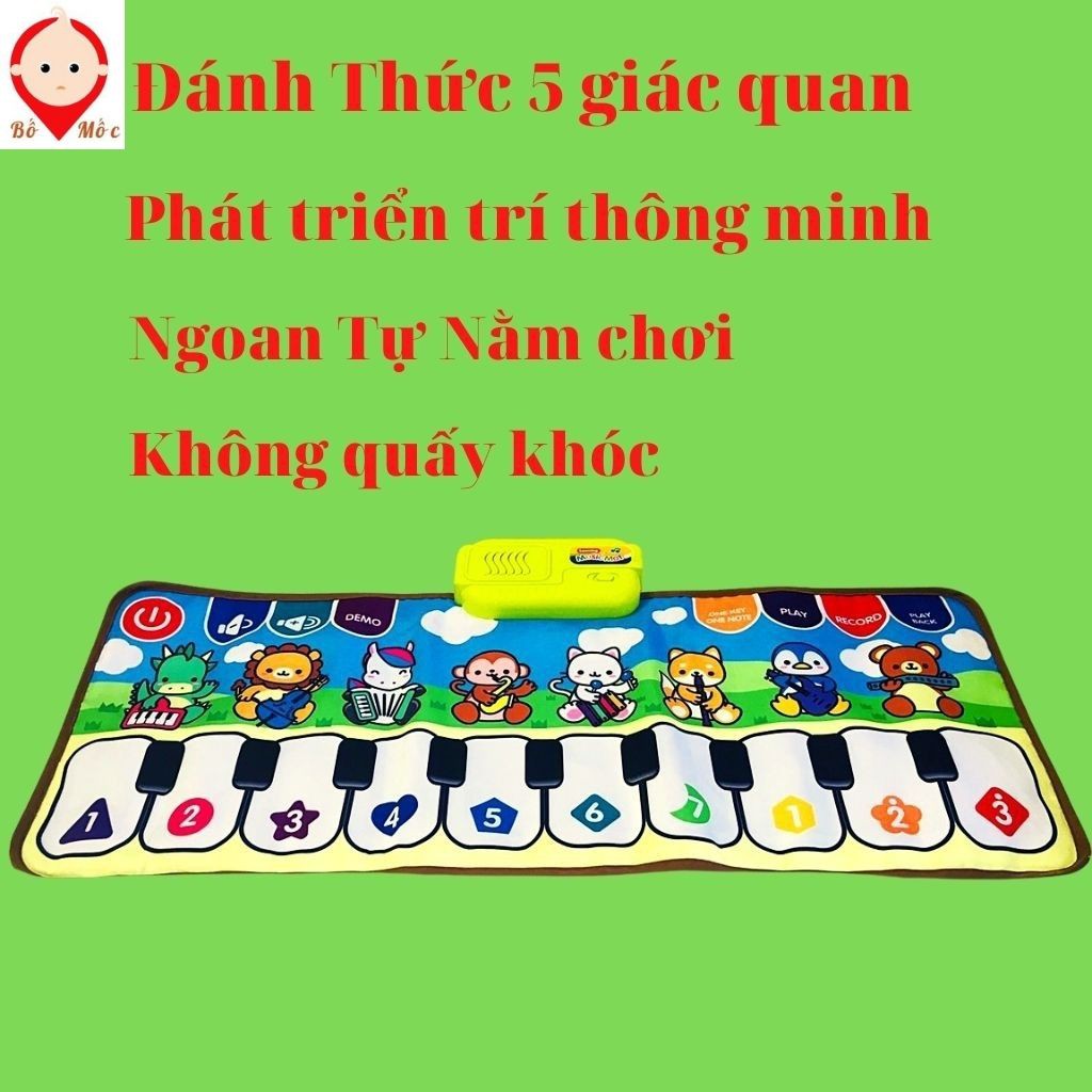 Đồ Chơi Thảm Đàn Piano Cho Bé Tự Nằm Chơi- Thảm Nhạc Thông Minh Phát Triển Giác Quan Cho Bé | Shop Bố Mốc