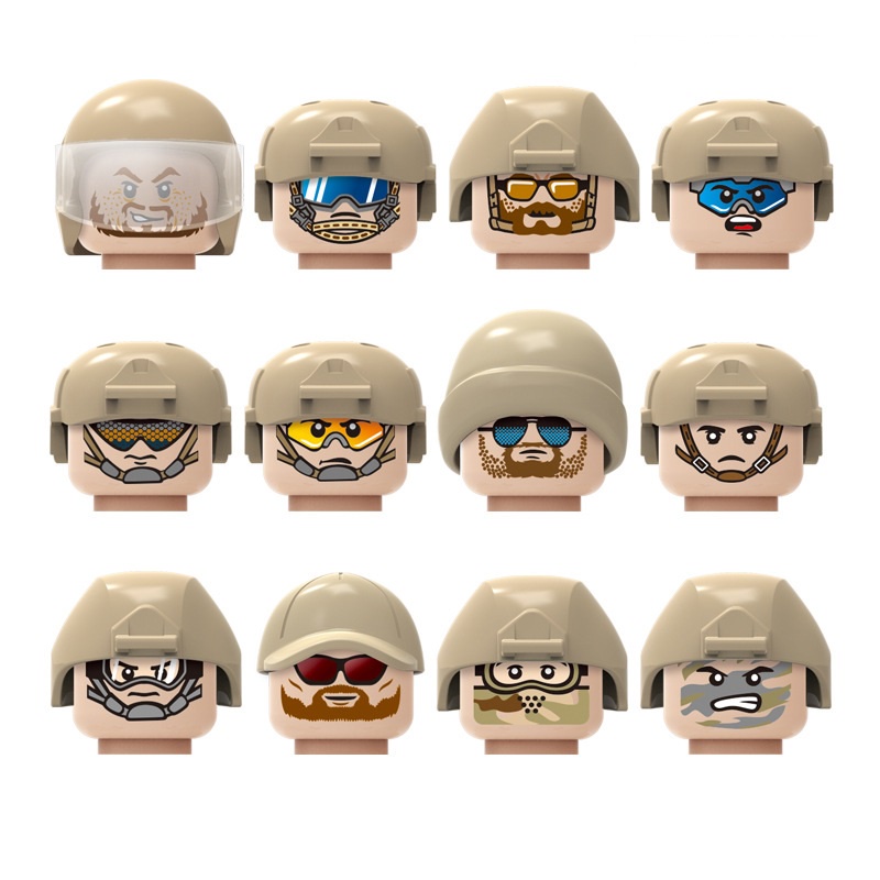 [SET 12 MỚI] mô hình lego quân đội lính đánh thuê SWAT cao cấp quân sự lắp giáp rèn luyện trí thông minh full phụ kiện
