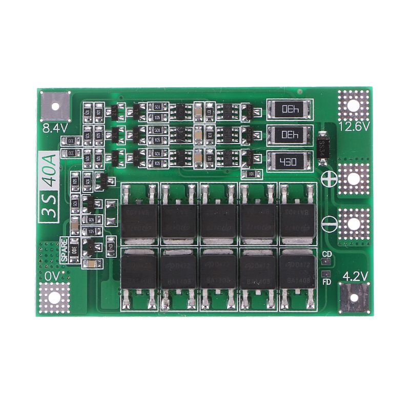 Bảng mạch bảo vệ pin Lithium 18650 3S 11.1V 12.6V 40A