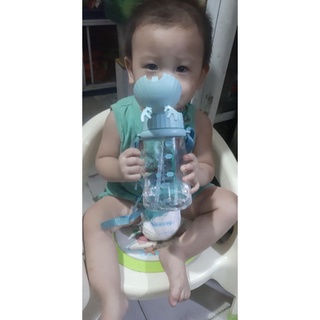 bình tập hút cho bé goki rudy inochi 450ml, bình hút nước tritan, bình đựng nước có ống hút vinamilk🍒🍒freeship🍒🍒