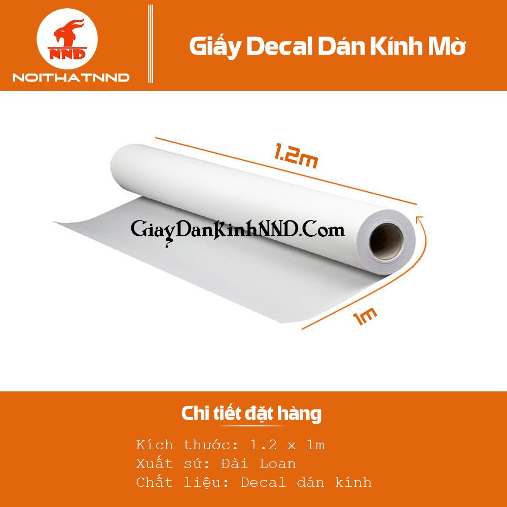 [Mã SRJULY1619 giảm 15K đơn 50K] Giấy Decal Dán Kính Mờ Canon Dán Kính Văn Phòng, Cửa Nhà Trang Trí Khổ 1.2m