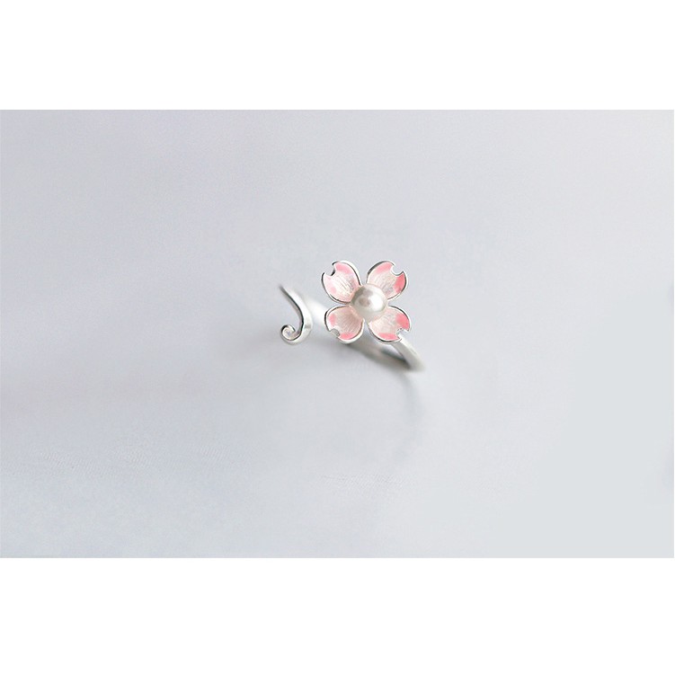 Nhân bạc nữ S925 hoa sakura NN25