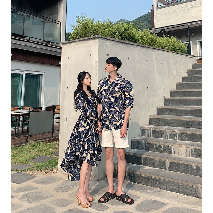 SET ĐỒ ĐÔI NAM NỮ ĐẸP COUPLE TINA SET ĐỒ CẶP NAM NỮ ĐẸP HỌA TIẾT ĐI BIỂN THEO PHONG CÁCH HÀN QUỐC SIÊU XINH
