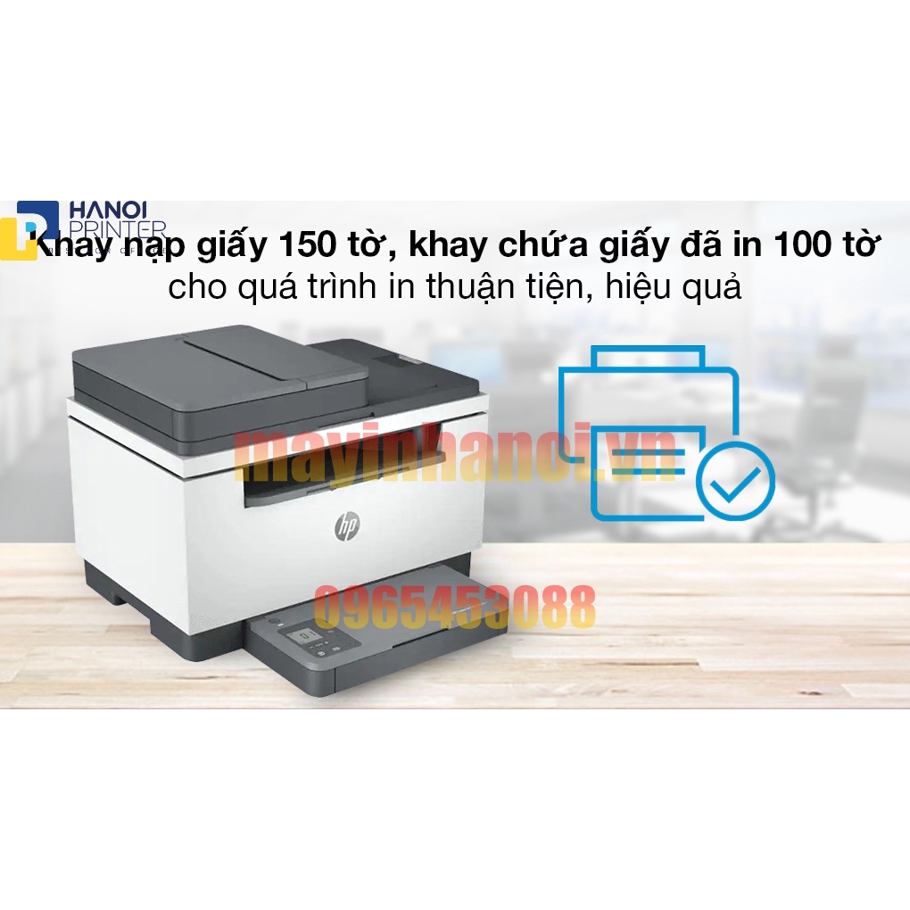 Máy in Laser trắng đen đa năng HP LaserJet 236SDW  in 2 mặt, Scan ADF, có wifi, bảo hành chính hãng 1 năm