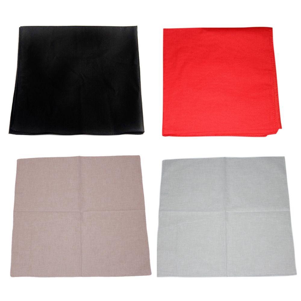 Khăn vuông choàng cổ màu trơn đa năng cho nam nữ hoạt động thể thao ngoài trời