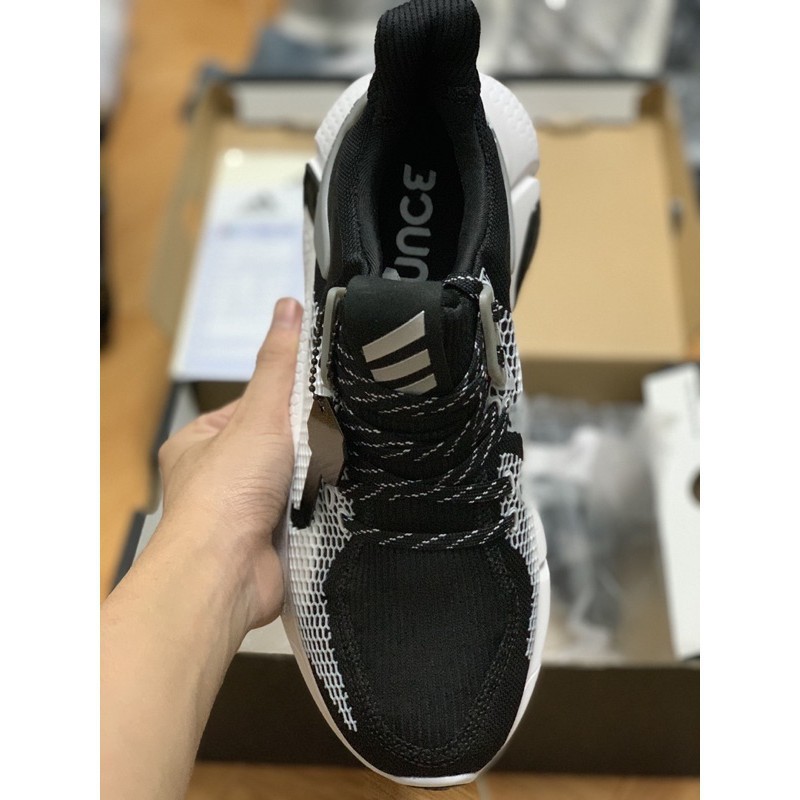 (FREESHIP + ẢNH THẬT 1.1) Giày Alphabounce 2020 Đen đế trắng Full Box Bill